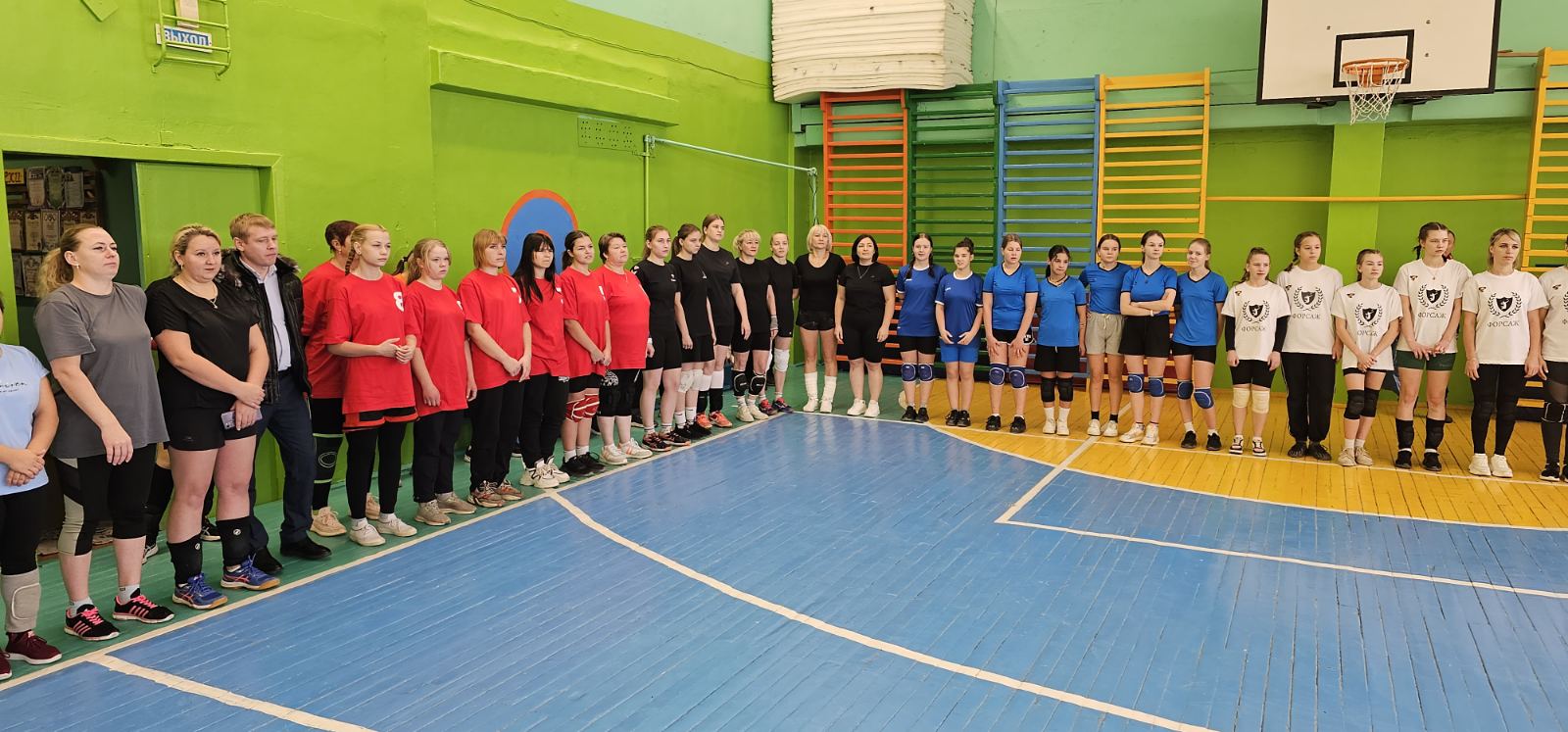 Волейбол среди женских команд района.